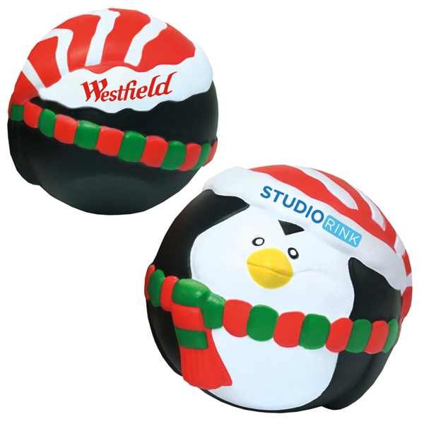 Picture of Stress Christmas Penguin Ball