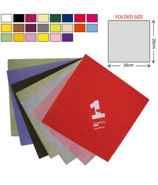 Picture of 40x40cm Dinner Napkins 3ply