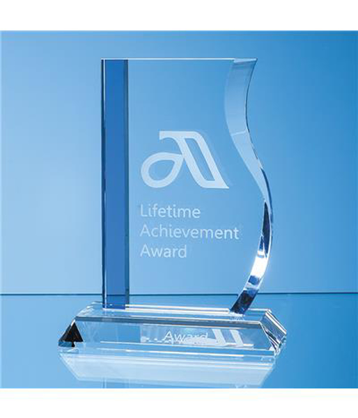 Picture of Crystal Blueline Wave Award
