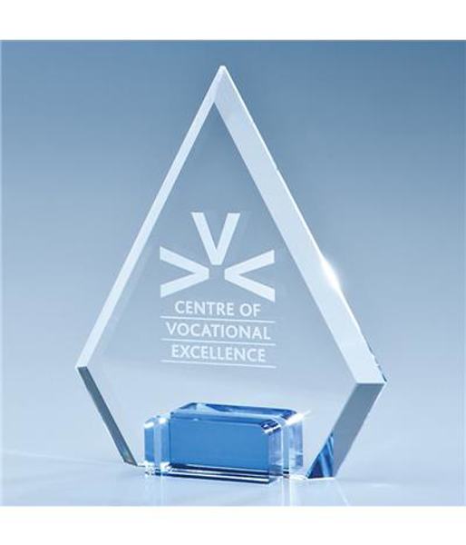 Picture of Crystal Diamond with a Cobalt Blue Base