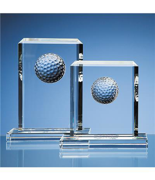 Picture of Crystal Golf Ball Rectangle Award