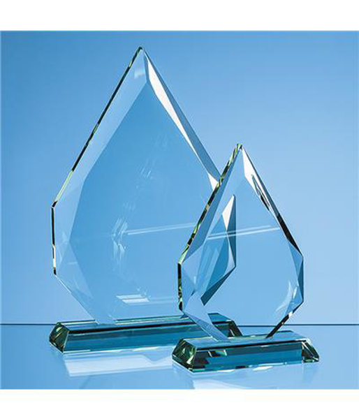 Picture of Jade Glass Facetted Diamond Peak Award