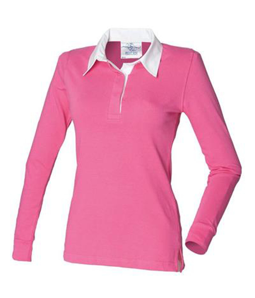 Picture of Womens Long Sleeve Rugby Shirt