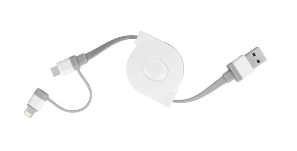 Picture of 2-in-1 retractable charging cable