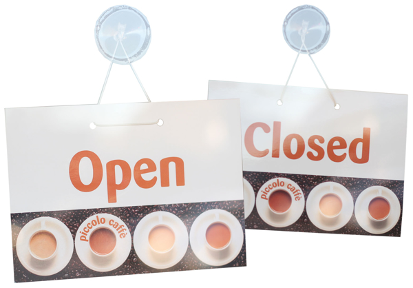 Picture of Open and Closed Signs