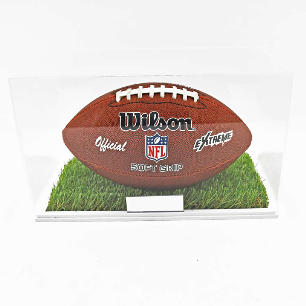 Picture of ACRYLIC DISPLAY CASE WITH FULL SIZE AMERICAN FOOTBALL