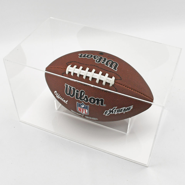 Picture of ACRYLIC DISPLAY CASE WITH FULL SIZE AMERICAN FOOTBALL