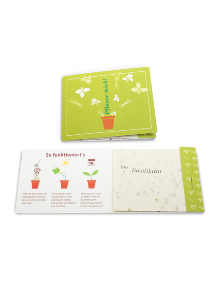 Picture of CARD WITH 3 SHEETS OF SEED PAPER