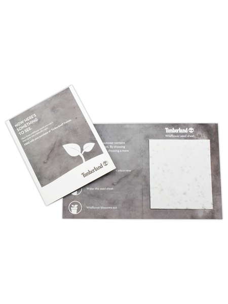 Picture of CARD WITH ONE SHEET OF SEED PAPER