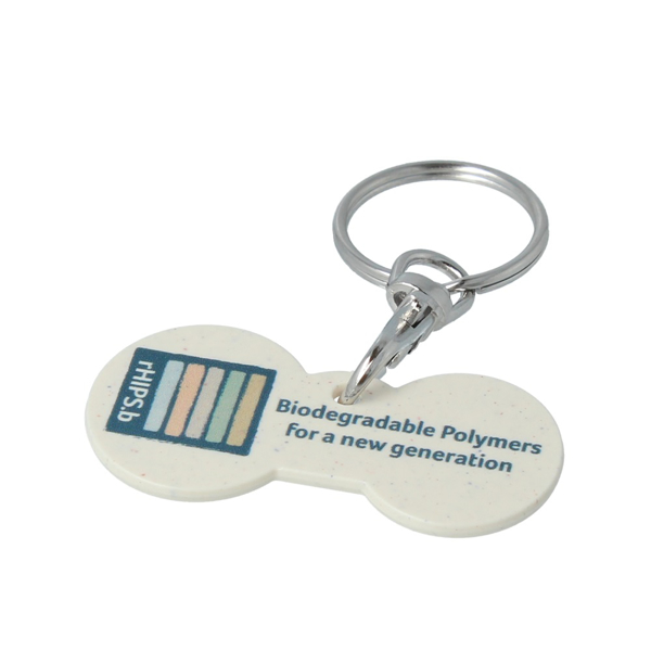 Picture of Biodegradable Euro Coin Keyring
