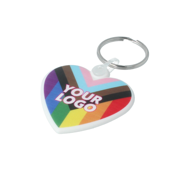Picture of Pride Heart Shaped Keyring