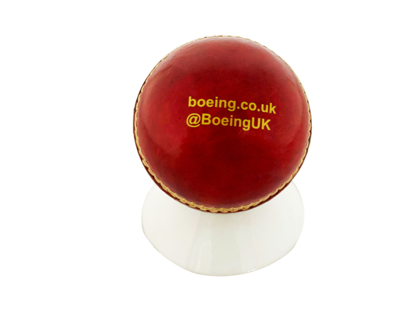 Picture of Full Size Branded Cricket Ball with Stand