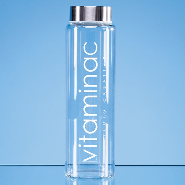 Picture of Screw Top Glass Water Bottle