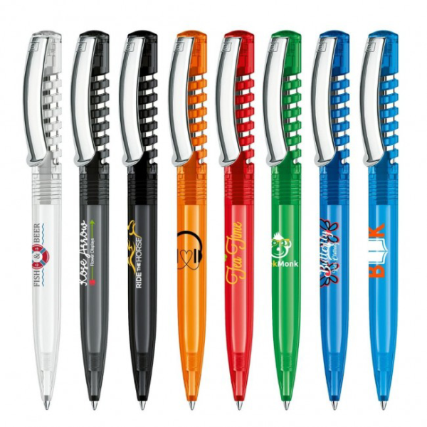 Picture of Senator New Spring Clear Ballpoint Pen with Metal Clip