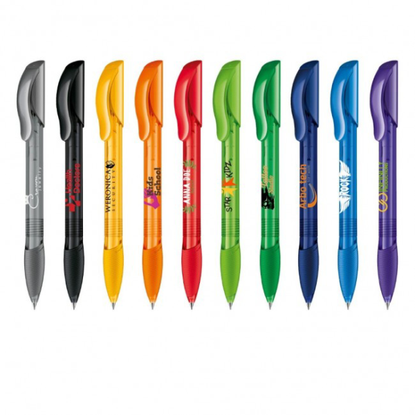 Picture of Hattrix Clear Soft Grip Ballpoint pen