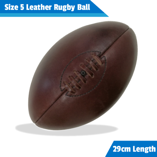 Picture of Leather Rugby Ball Full Size