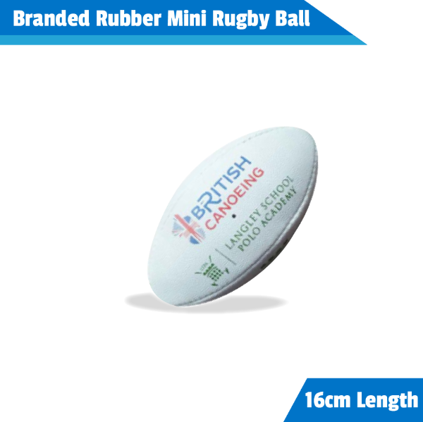 Picture of Branded Rubber Mini Rugby Ball