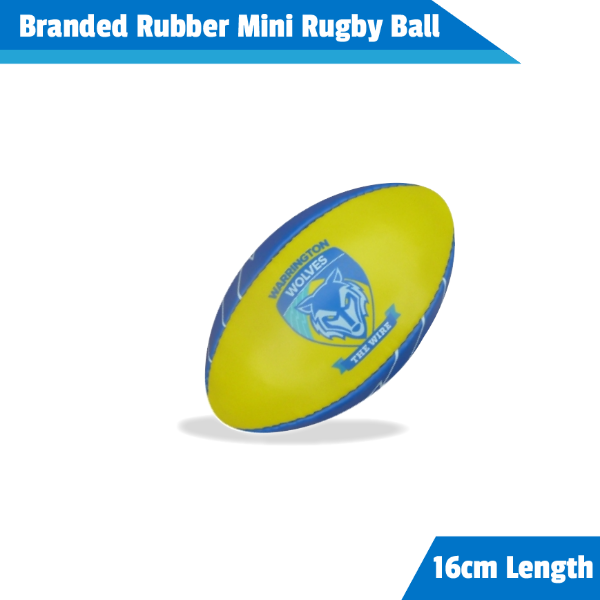 Picture of Branded Rubber Mini Rugby Ball