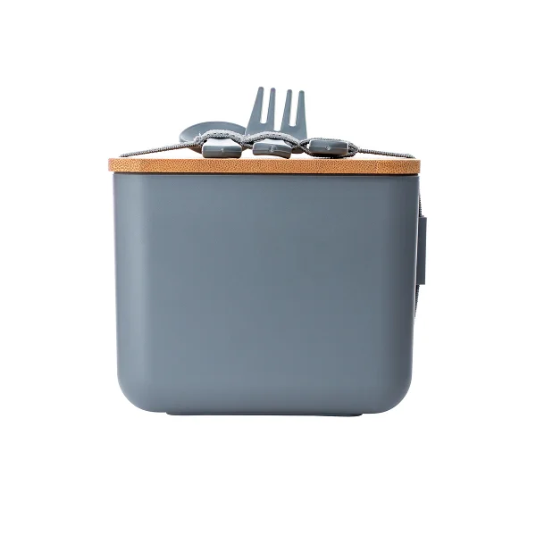 Picture of 1500 ml Lunchbox with bamboo lid and cutlery set