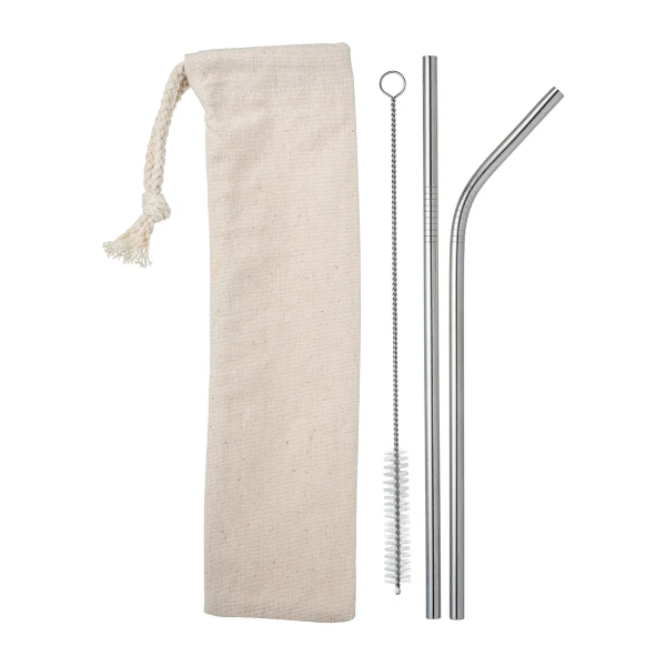 Picture of Reusable Stainless Steel Straw Set