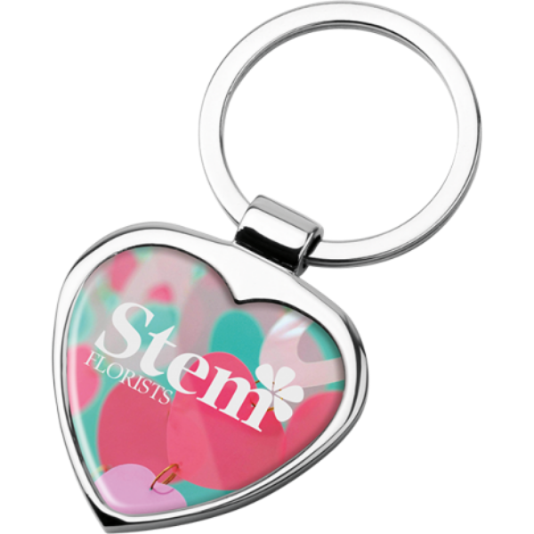 Picture of Heart Shaped Metal Keyring